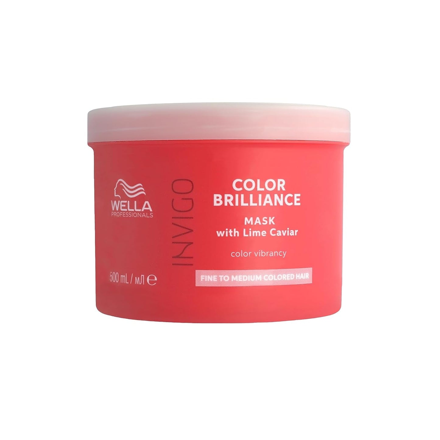 Wella Professionals Invigo Color Brilliance - Shampoo, conditioner en kleurbeschermingsmasker voor fijn en dik gekleurd haar - met vitamine E, antioxidanten en lage pH - verzachtend en voedend Haarmasker Naty Shop Mask 500ml