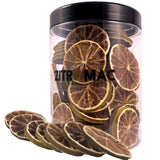90g gedroogde citroenschijfjes|gedroogd fruit voor cocktaildecoratie|gedroogde citroen als decoratie voor Kerstmis, bakken, drinken, gin, glühwein, thee|100% natuurlijke kwaliteitscitroenen zonder suiker Naty Shop gedehydrateerde producten 90,0 gram