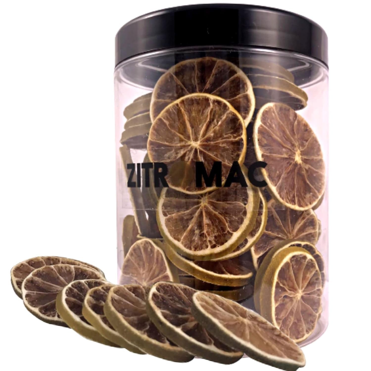 90g gedroogde citroenschijfjes|gedroogd fruit voor cocktaildecoratie|gedroogde citroen als decoratie voor Kerstmis, bakken, drinken, gin, glühwein, thee|100% natuurlijke kwaliteitscitroenen zonder suiker Naty Shop gedehydrateerde producten 90,0 gram
