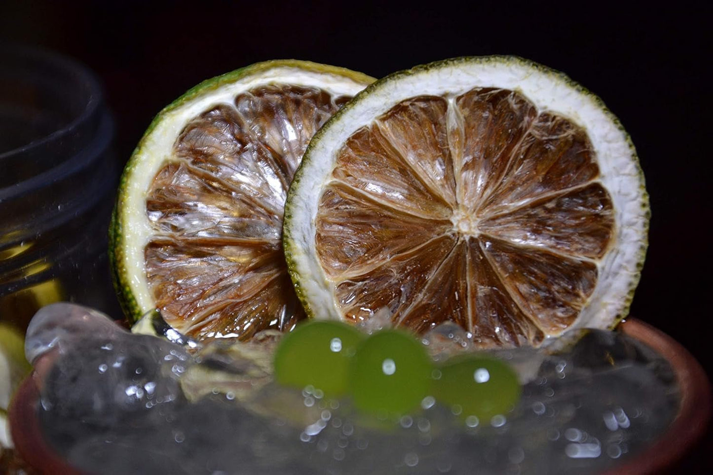 90g Gedroogde limoen voor cocktails. Suikervrij gedroogd fruit voor cocktails, decoraties, glühwein, Kerstmis, drankjes, thee 100% natuurlijke gedroogde limoenschijfjes Gedehydrateerde producten Naty Shop