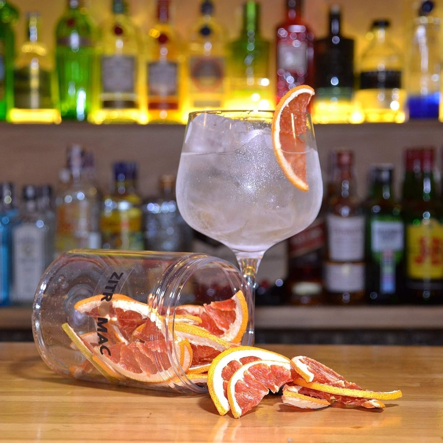 90gr Gedroogde Grapefruit voor cocktails - Suikervrij gedroogd fruit voor cocktails, decoratie, zoetwaren, Kerstmis, drankjes - 100% natuurlijk Gedroogde plakjes zonder toevoegingen Gedroogde producten Naty Shop