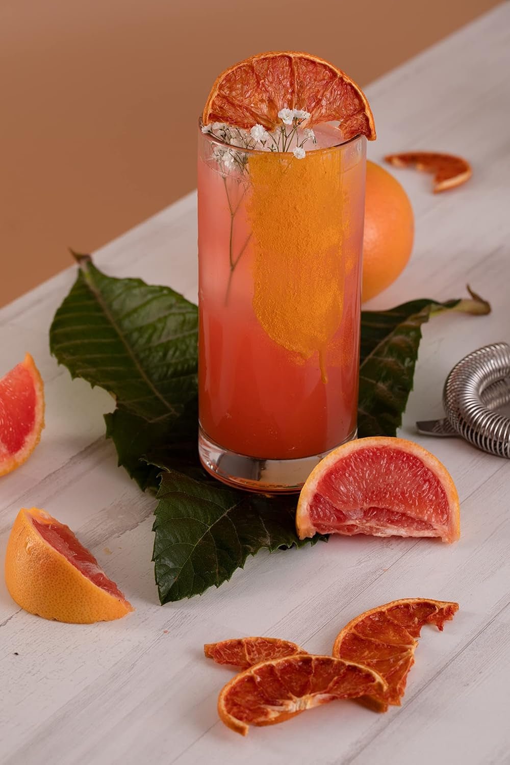 90gr Gedroogde Grapefruit voor cocktails - Suikervrij gedroogd fruit voor cocktails, decoratie, zoetwaren, Kerstmis, drankjes - 100% natuurlijk Gedroogde plakjes zonder toevoegingen Gedroogde producten Naty Shop