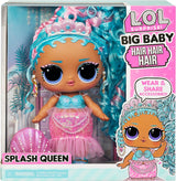 LOL. Verrassing! Big Baby Hair Hair Hair – SPLASH QUEEN – 27,94 cm große Puppe mit 14 maanden, Accessoires voor teilen en echt haar – voor kinderen en Sammler vanaf 4 jaar