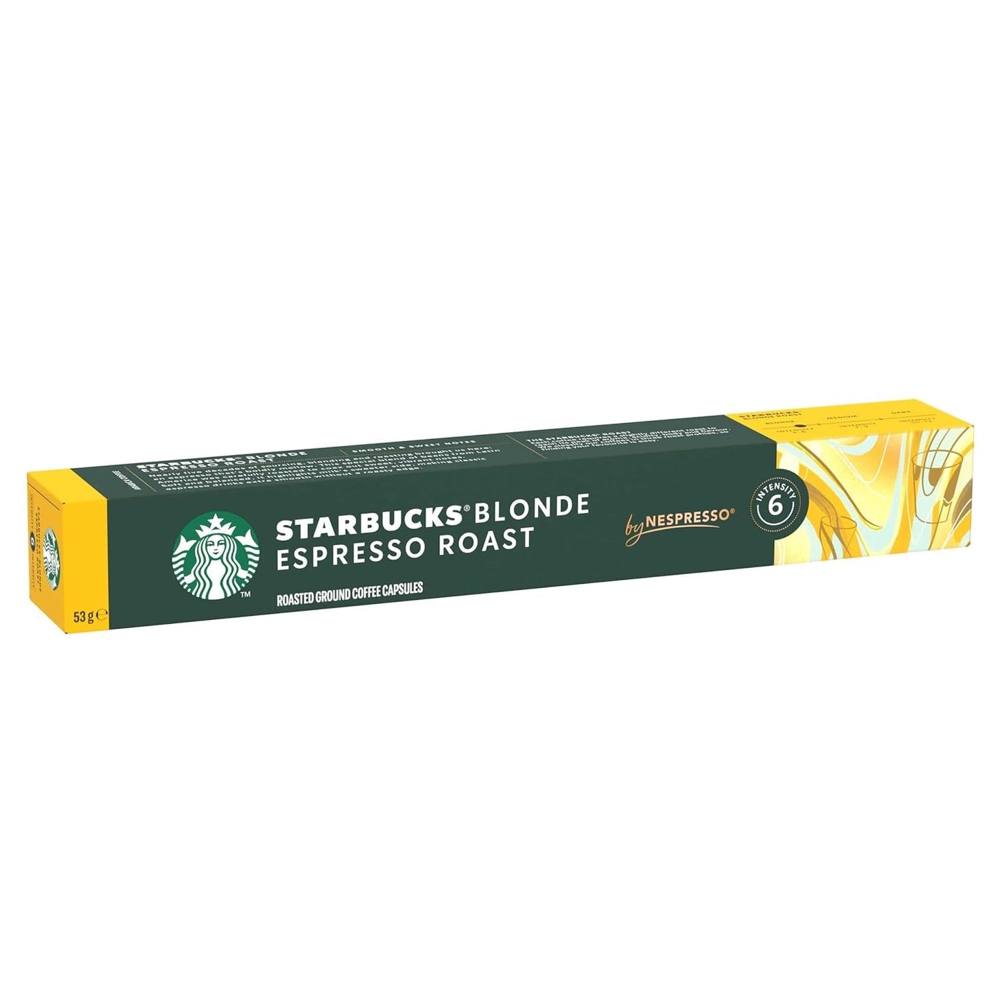 STARBUCKS Blonde Espresso Roast van Nespresso, Helle Röstung, Kaffeekapseln 10 x 10 (100 Kapseln)
