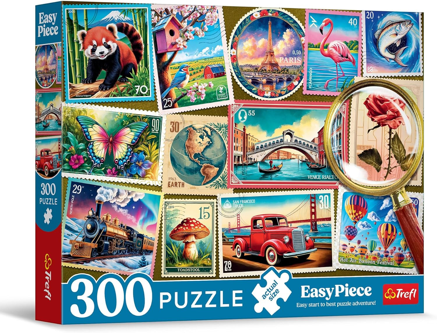 Trefl - Easypiece Puzzle: Stempels - 300 stukjes - Grote stukken, Gemakkelijke puzzel, Voor volwassenen en kinderen vanaf 10 jaar Puzzel Naty Shop Standaard titel