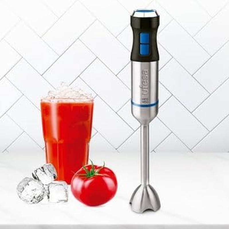 Ufesa BP4762 Vario 1450 Max Standmixer, Leistung 1400 W, 20 Geschwindigkeiten + Turbo, Edelstahlgehäuse en 4 Klingen, Ergonomie en Spritzwassergeschütztes Design, Inkl. Zubehör, Bpa-vrije keuken Naty Shop