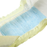 CutiePlusU luiers voor volwassenen, 10-pack wegwerpincontinentieslipjes met lussen voor dames en heren, maximaal absorptievermogen 's nachts - geel (middelgrote maat 71-96cm)