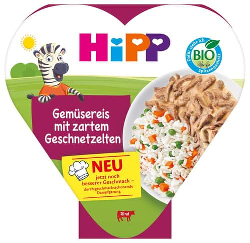 Rijst met groenten en gesneden mals vlees 250g