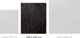 Amago - Comfortabele deken, kasjmierlook, 180 X 220 cm - Zwarte bedden en dekens Besuche den Gözze-Store