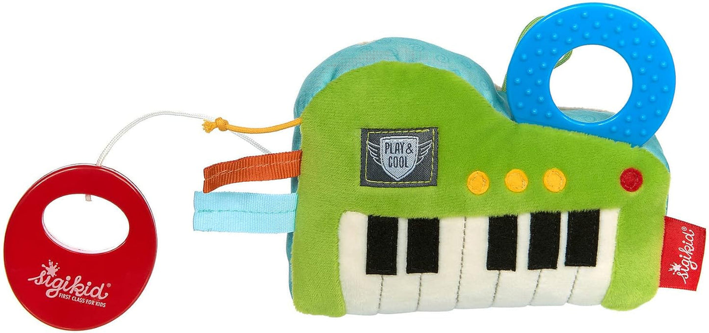 SIGIKID 42659 muziekdoos toetsenbord voor Elise Play & Cool meisjes en jongens babyspeelgoed aanbevolen vanaf de geboorte groen/blauw Speelgoed Bebe Naty Shop Groen/blauw