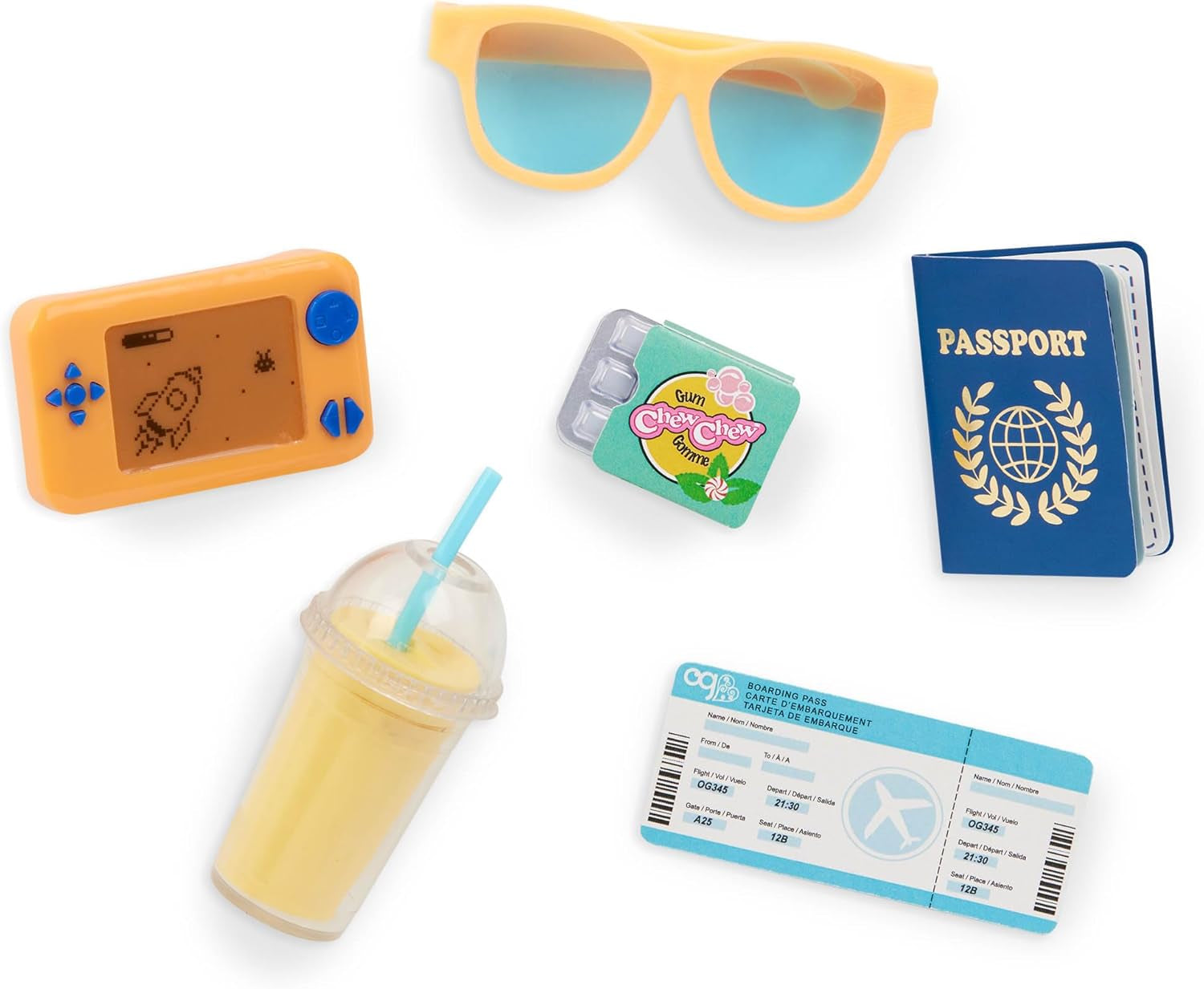 Our Generation - Milo - Jongenspop van 46 cm - Levensechte bruine ogen en krullend bruin haar - Bagage op wielen en reisaccessoires - Fantasiespel - Speelgoed voor kinderen vanaf 3 jaar