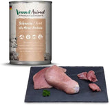 Venandi - Premium nat kattenvoer - varkensvlees als enkel eiwit, 6 x 400 g (pak van 6), graanvrij met extra vlees