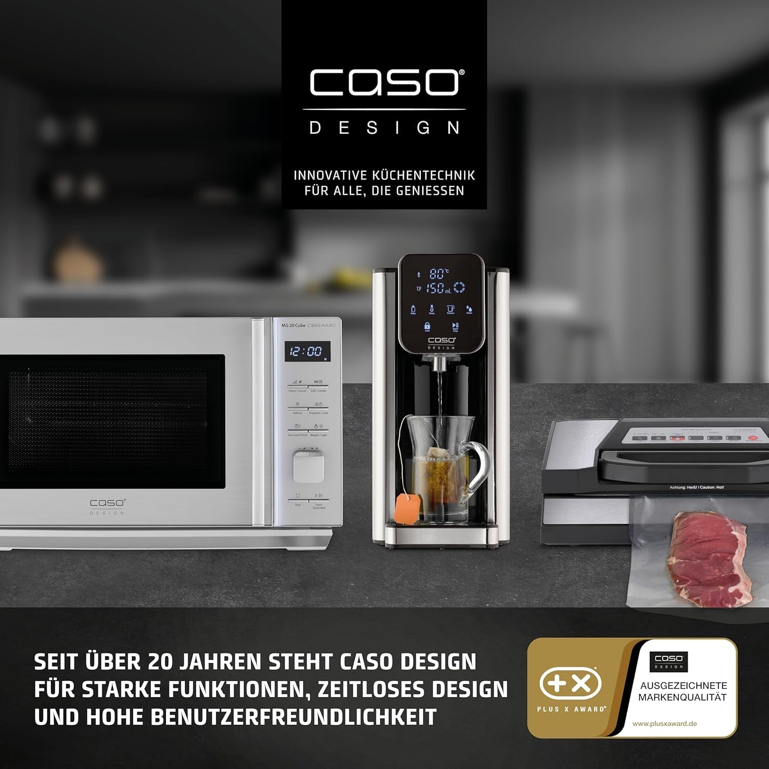 Caso Espresso Gourmet - Espressomachine met portafilter van roestvrij staal, krachtige Ulka-pomp van 19 bar, met melkopschuimer, voor gemalen koffie of ESE-koffiecapsules, voor 2 kopjes, met kopjeswarmer