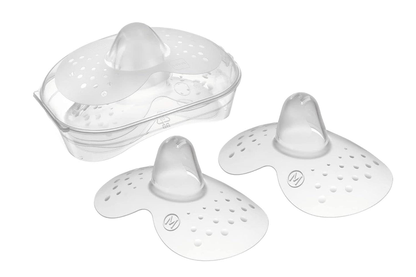 MAMMA | Borstbeschermers - Set van 2 siliconen borstkompressen (maat L, 23 mm) Accessoires Voeding en borstvoeding Bebe Naty Shop 2 stuks (verpakking van 1)