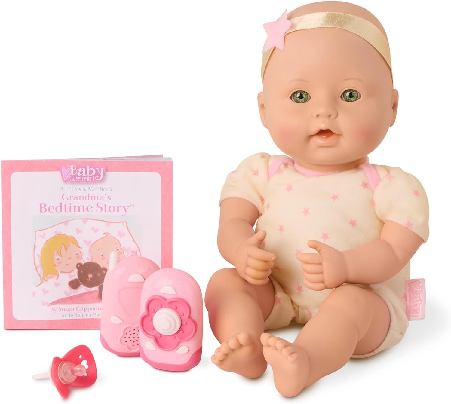 Baby Sweetheart-pop - Bedtijd - 31 cm - Zacht lichaam - Fopspeenaccessoire - Fantasiespel - Speelgoed vanaf 3 jaar