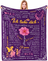Cadeaus voor mama, jubileumcadeau voor koppels, naast vrouwen, echtgenotes, zussen en moeders, veiligheid Ideaal voor Moederdag, Valentijnsdag en Kerstmis 50"X60" Yasrlvun bedden en dekens Standaardtitel
