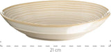 MÄSER 931512 Nottingham Vintage Series serviesset voor 4 personen, combinatieservies van 20 stuks met onregelmatige ronde vormen in retro-look, tegel, beige