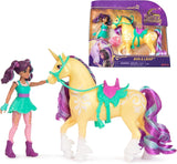 Unicorn Academy AVA en Unicorn Leaf Set - Originele figuren van circa 12 cm groot uit de populaire Netflix-serie Met twee accessoires en haarborstels Voor fantasierijk rollenspel, voor kinderen vanaf 4 jaar Actiefiguren Naty Shop Standaard titel