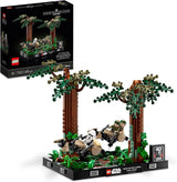 LEGO 75353 Star Wars Pursuit on Endor - Dioramaset, Return of the Jedi met Luke Skywalker, Princess Leia & Scout Trooper en Speeder Bikes, bouwsets ter ere van het 40-jarig jubileum Alleen verkrijgbaar in de LEGO Store