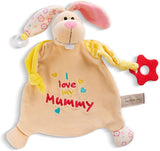 NICI konijn knuffel met bijtring en fopspeen 25x25cm