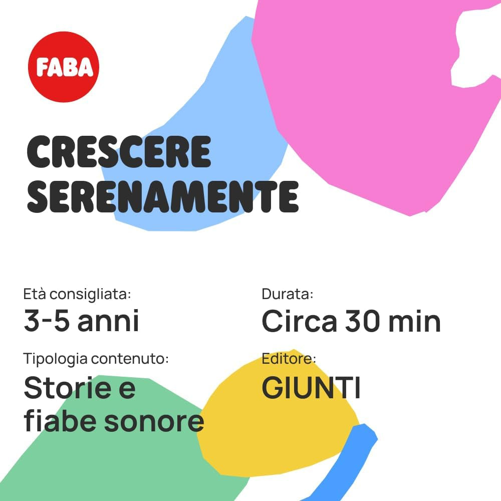 Geluidsfiguur - Gelukkig groeien - geluidsverhalen en sprookjes 4-6 jaar, Italiaanse versie, leerinhoud speelgoed voor jongens en meisjes Bebe Toys Naty Shop