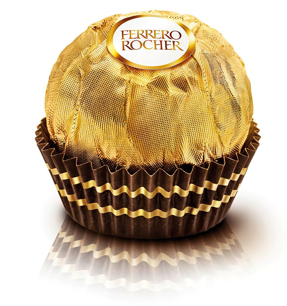 Ferrero Rocher - Krokante en romige hazelnootspecialiteitpralines - Valentijnsdagcadeau voor hem en haar - 16 pakjes van 4 individuele pralines