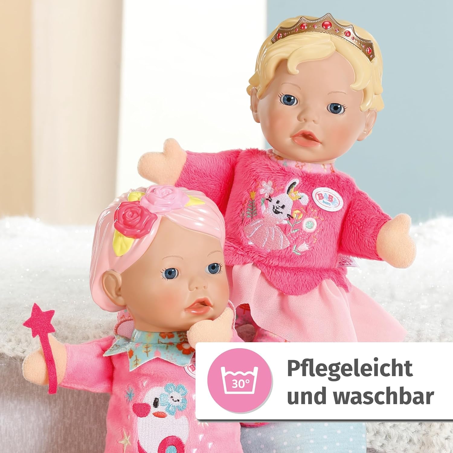 BABY born voor baby's Vergoeding Zachte lichaamspop met vingerzakken in armen 26 cm Hoge handpop 834695 Zapf Creation