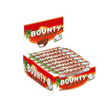 Bounty Chocoladerepen Kokoschocoladesmaak 24 repen in een verpakking (24 x 57 g)