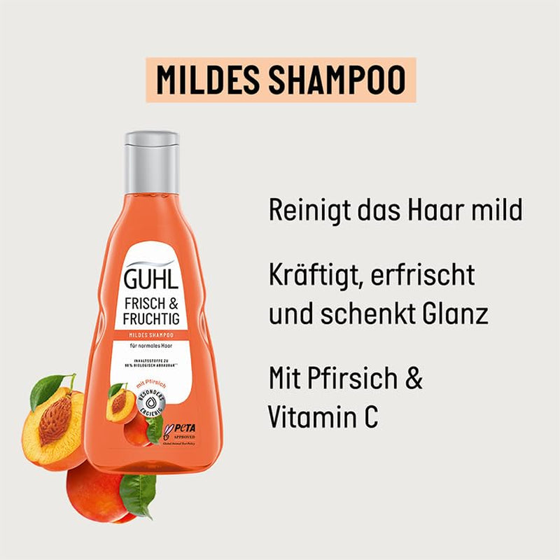 Guhl Fris & Fruitige Shampoo - Inhoud: 250 Ml - Haartype: Normaal Douche en bad Guhl