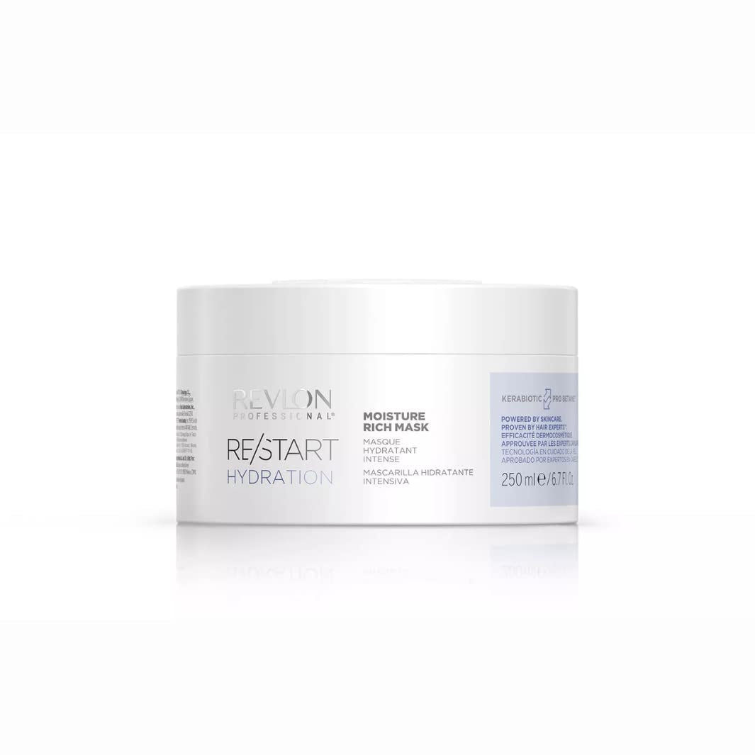 RE/START Hydratatie Vochtrijk Masker Hydraterend haarmasker van 250 ml voor droog haar Langdurig rijk verzorgend masker Regenererend antikroeshaarmasker Naty Shop Haarmasker Standaardtitel