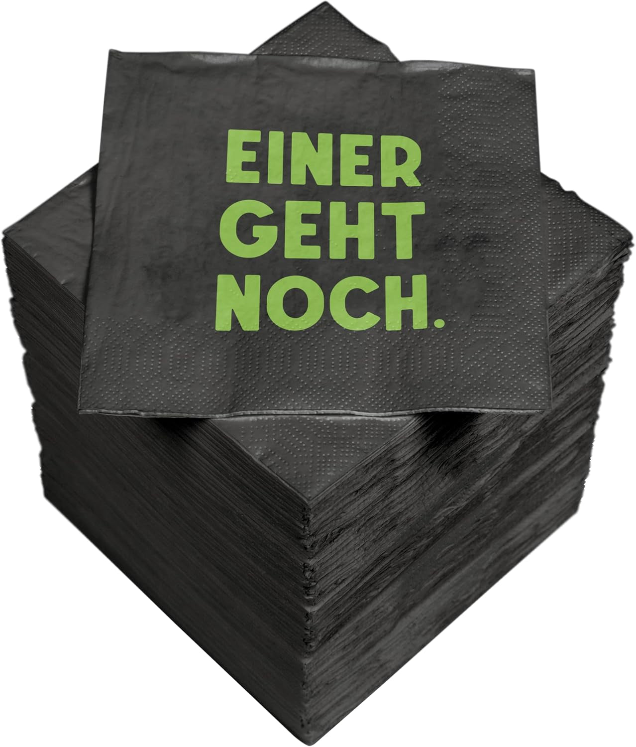 HEKU Cocktailservetten 'Schön Dass Du Da Bist', 3 lagen, 25X25Cm, 150 stuks I Elegant design I Ideaal voor feesten I Praktisch verpakt