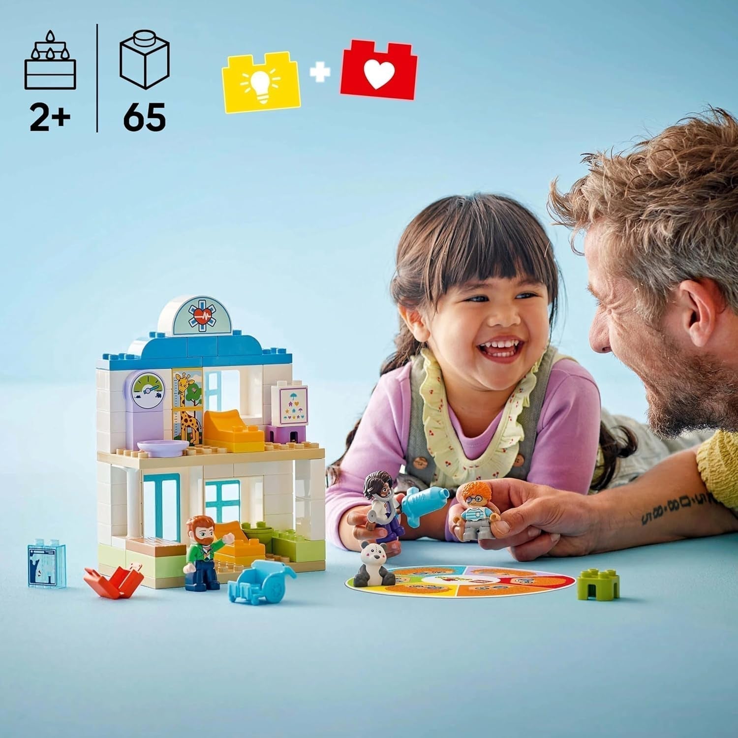 LEGO DUPLO Eerste bezoek aan de dokter in de stad, Bouwspeelgoed, Speelset om de fijne motoriek te bevorderen, Cadeau voor peuters vanaf 2 jaar, Educatief speelgoed, Ziekenhuisrollenspel 10449 Bouwsets Besuche den LEGO-Store