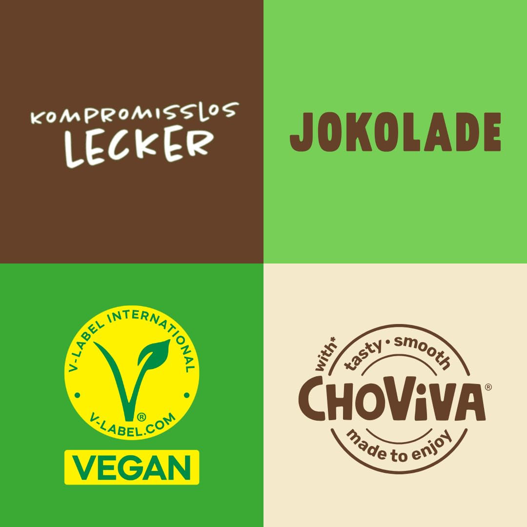 JOKOLADE 12 repen x 140g Voordeelverpakking | Met gekarameliseerde pinda's en knapperige ontbijtgranen | Veganistisch en cacaovrij