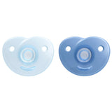 Philips AVENT Soothie - BPA-vrije fopspeen voor baby's van 0-6 maanden, blauw/lichtblauw (model SCF099/21)