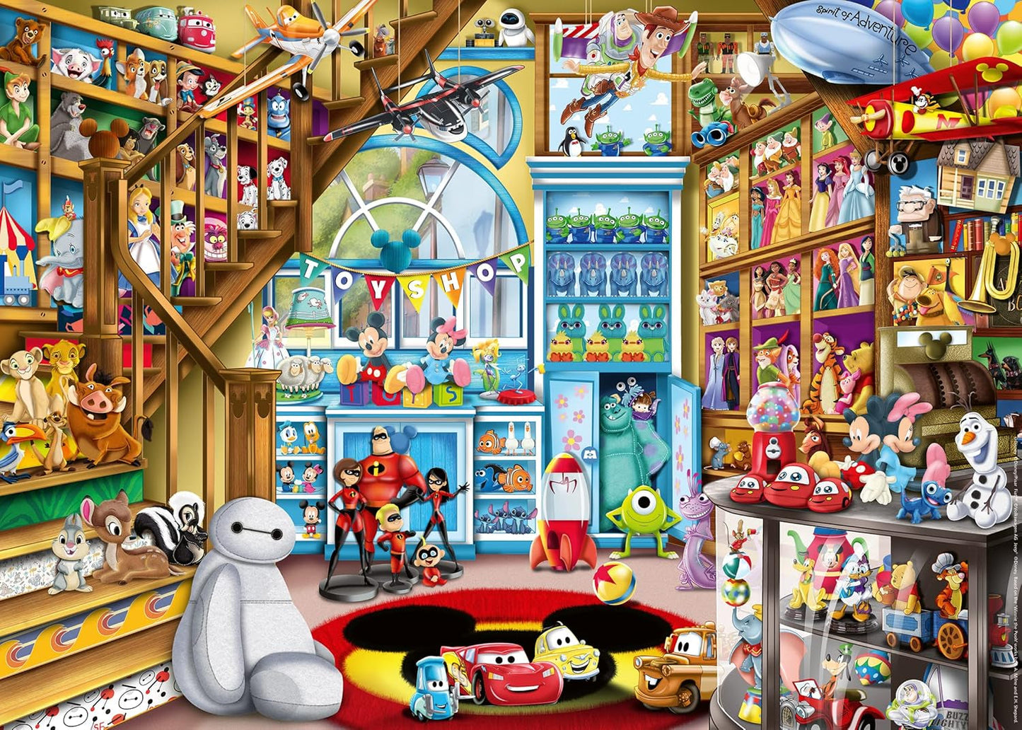 Ravensburger Puzzel 12000527 - In de speelgoedwinkel - Disney puzzel van 1000 stukjes voor volwassenen en kinderen vanaf 14 jaar Puzzel Naty Shop Oude versie