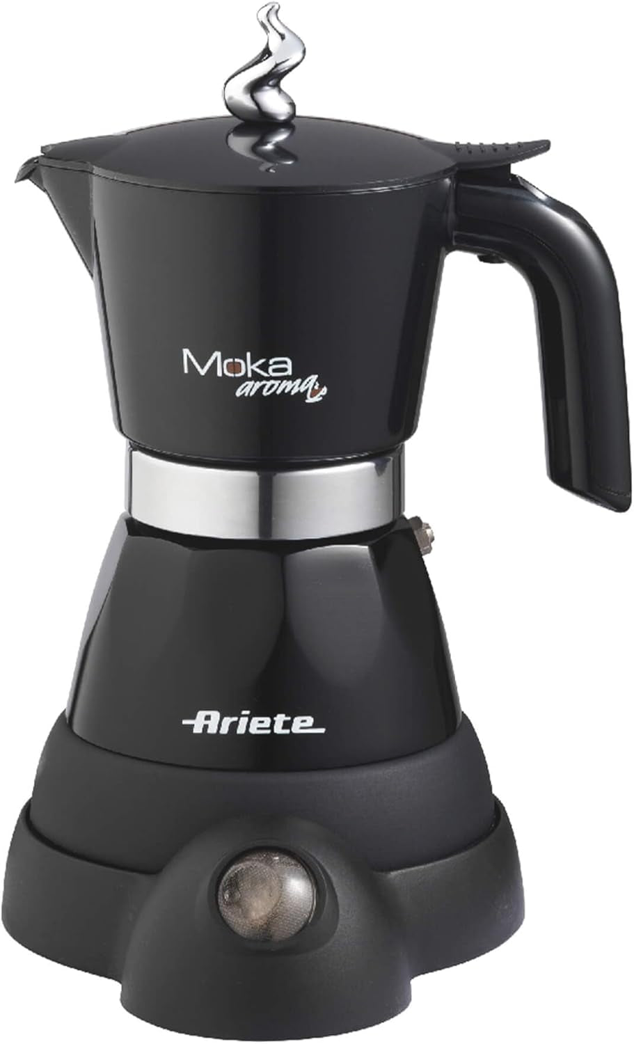 Ariete 1358 Moka Aroma, Elektrische espressomachine, 480 W, 2/4 espressokopjes, Zwart