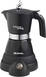 Ariete 1358 Moka Aroma, Elektrische espressomachine, 480 W, 2/4 espressokopjes, Zwart
