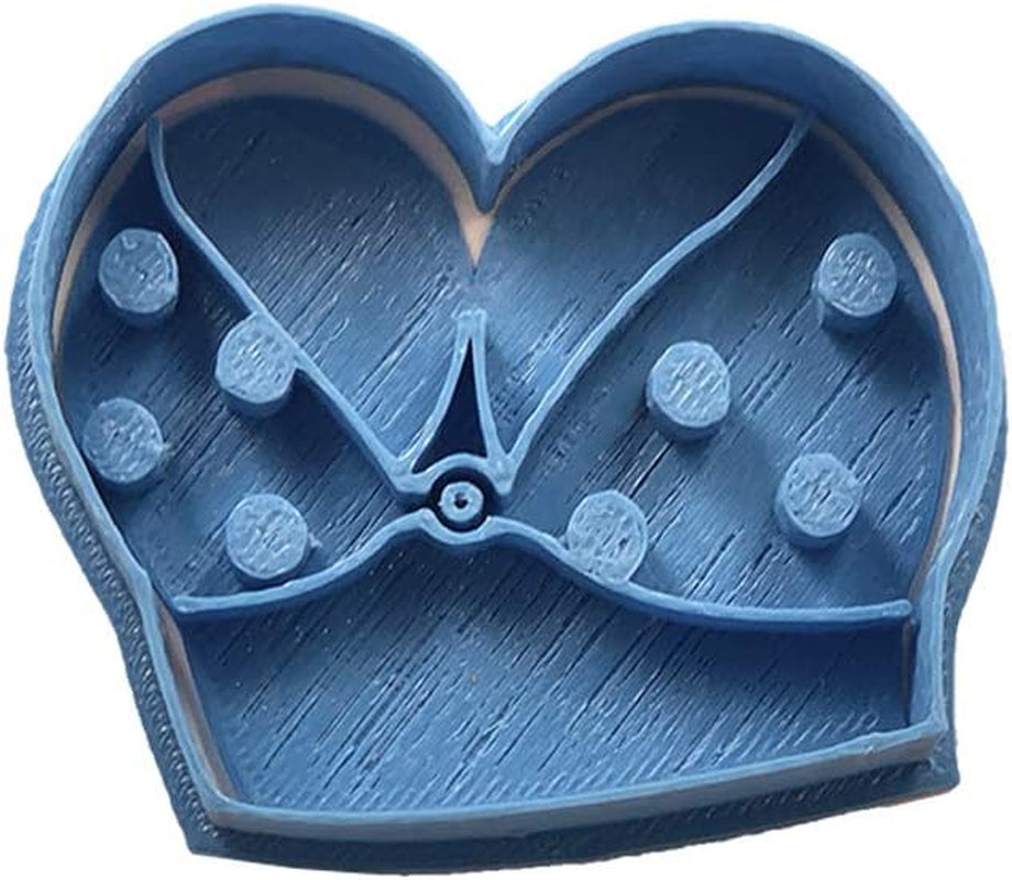 Gelegenheden: Borstvormige koekjesvorm, Blauw, 8 x 7 x 1,5 cm
