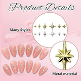 400 stuks Stern Nail Charms Goud Zilver, Charms Nägel Zubehör, Nagel Deko, Nail Art Zubehör, Nagel Charms, Nagel Steine, Nail Design, Charms Für Nägel
