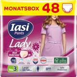 LADY Broek 48 Wegwerpbroekje voor urine-incontinentie Absorptievermogen Grote maat S voor dames 48 stuks