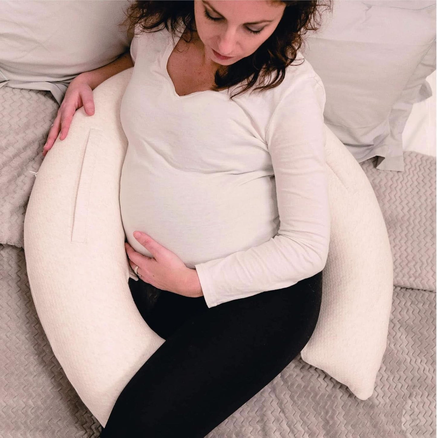 Multifunctioneel voedingskussen, 4 in 1, Soft Nova, beige, enkel kussen: 202 cm, fauteuil, 40 X 75 X 22 cm Accessoires Voeding en Borstvoeding Bebe Naty Shop