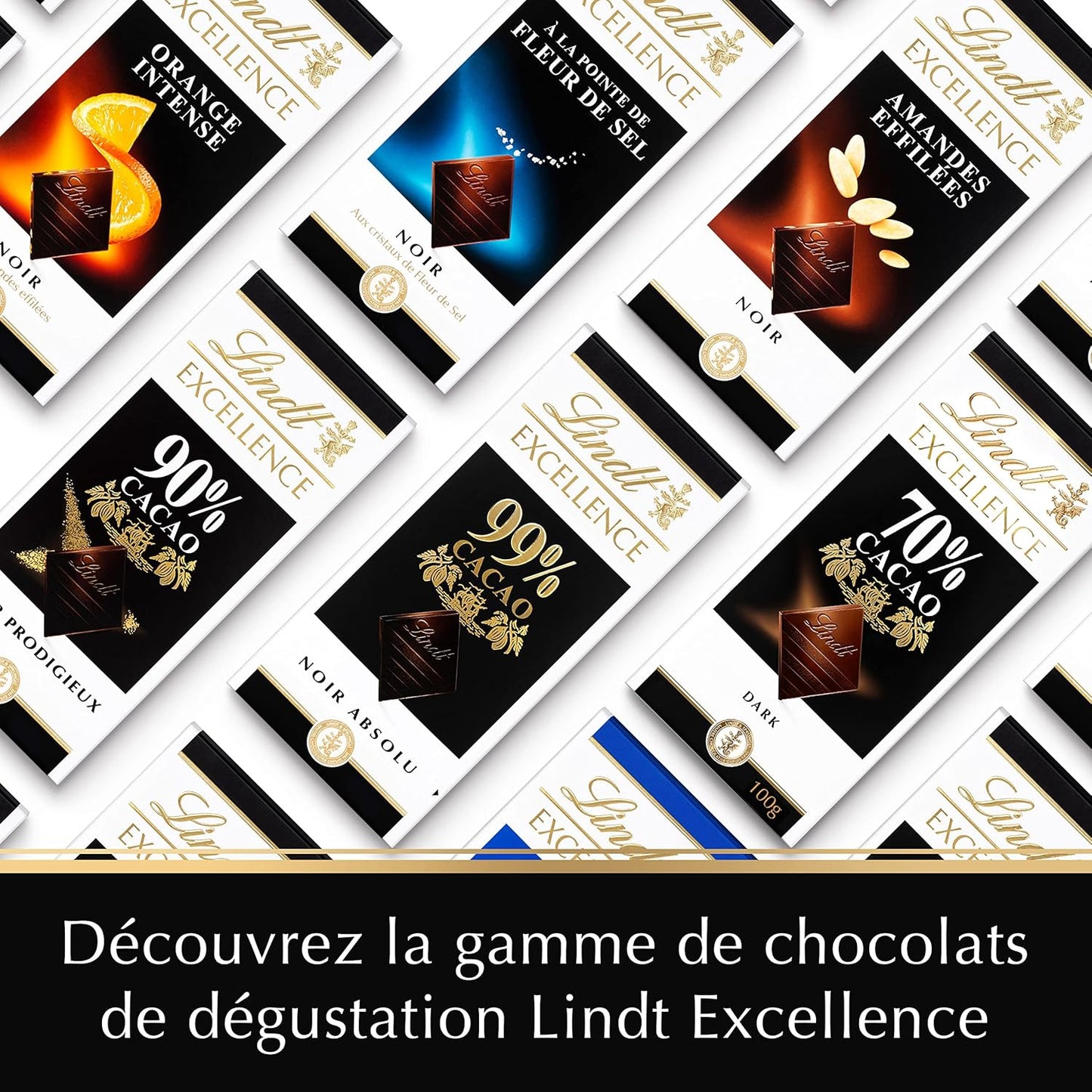 Lindt Excellence 78 procent cacaoreep - Cacao-intensiteit persistentie Veganistische reep 100 g Ideaal cadeau
