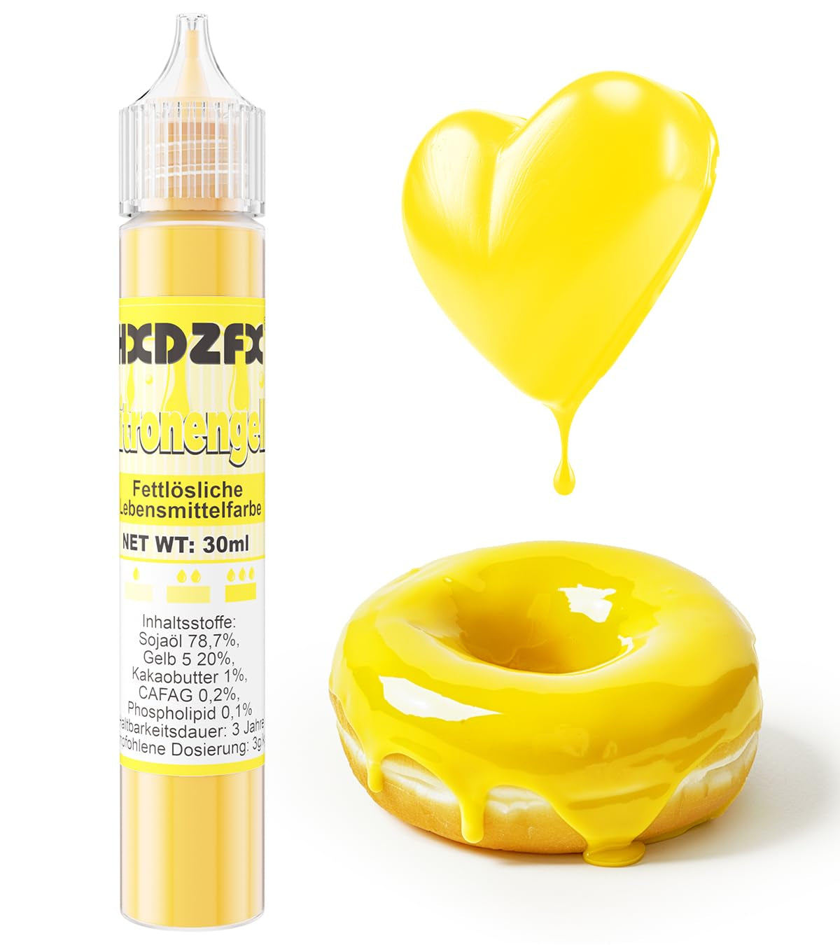Vetoplosbare kleurstof - 30 ml geconcentreerde kleurstof op oliebasis voor chocolade kleurstofset voor taartdecoratie, fondant, botercrème, bakken, handwerk (marineblauw)