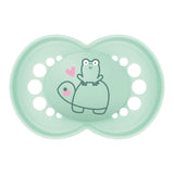 MAMMA | Originele beige fopspeen 18+ maanden (pak van 3) willekeurige kleurkeuze - Ultrazachte symmetrische speen van siliconen - Anatomisch gevormde babyfopspeen voor optimale mondontwikkeling