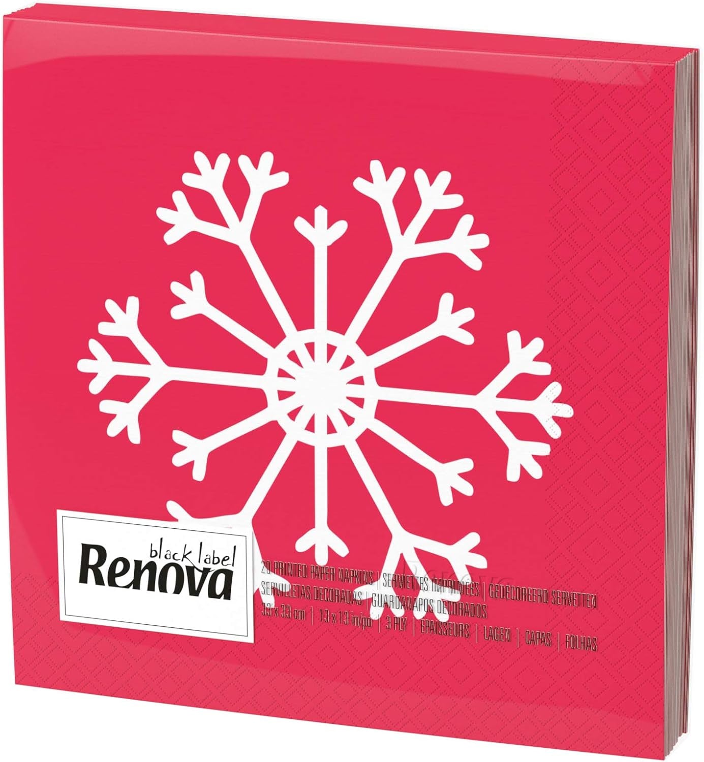 Renova Papieren Servetten, Kerstmis, 20 stuks, 110 gr