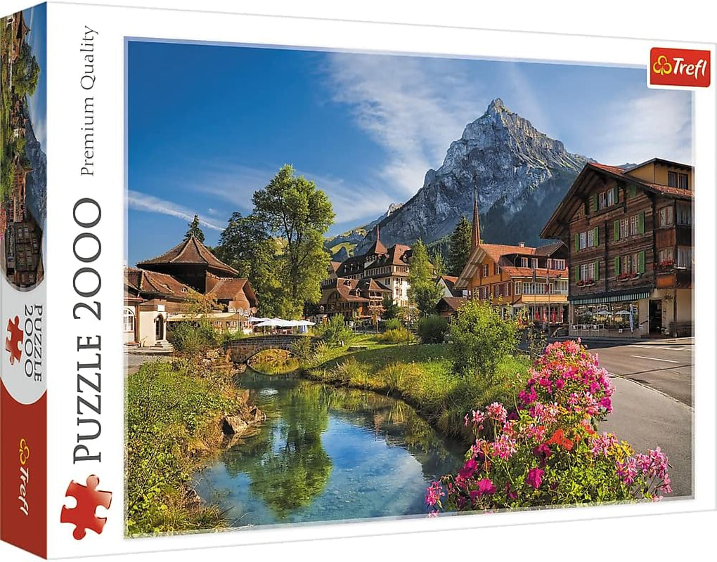 Trefl, Puzzel, Alpen in de zomer, 2000 stukjes, Premium kwaliteit, Voor kinderen vanaf 12 jaar Puzzel Naty Shop Standaard titel