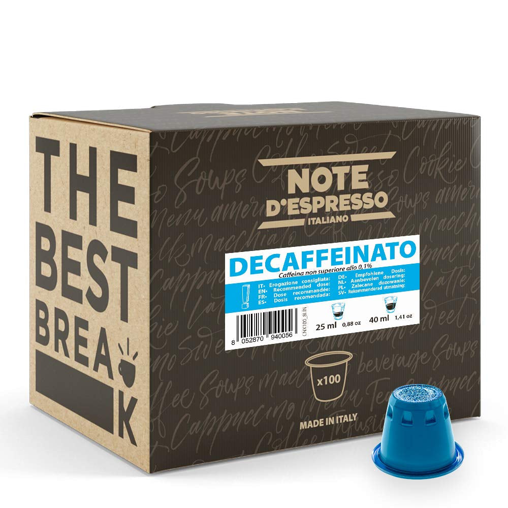 Decaffeinato koffiecapsules Nespresso-compatibel 5,6 g x 100 capsules