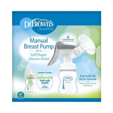 Handmatige borstkolf met 100% siliconen Softshape-bescherming (B, 25 mm flens) en antikrampjesopties + 150 ml fles met brede mond en speen niveau 1 met langzame doorstroming Accessoires Voeding en borstvoeding Bebe Naty Shop