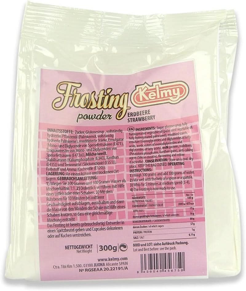 Glazuurpoeder Kelmy aardbeien, 300 gram Naty Shop Glazes en Decor