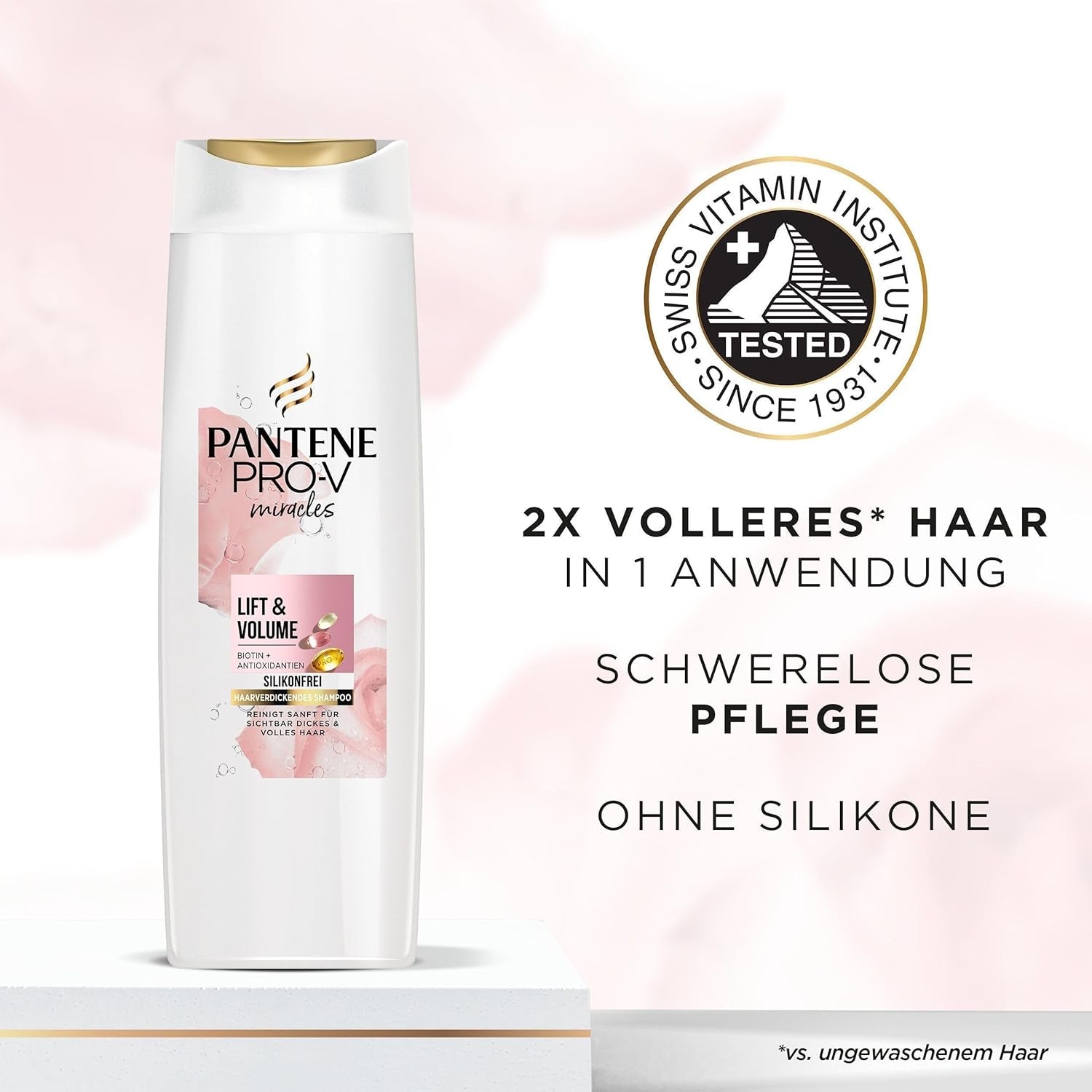 Pantene Pro-V Lift & Volume verdikkende shampoo met biotine, siliconenvrije Pantene douche en bad